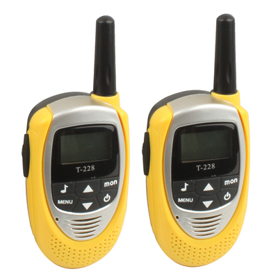 Walkie Talkie, Support 8 channels, Scan Channel and Monitor Function, Frequency range: 400-470MHz (2pcs in one packaging, the pr