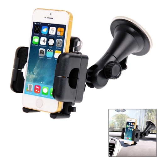 Universal 360 Degree Rotation Suction Cup Car Holder / Desktop Stand for iPhone/ MP4 / PDA Width: 5.1cm- 10.5cm