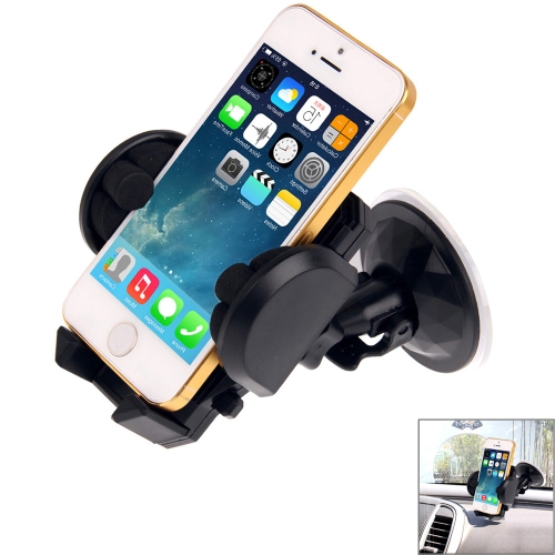 Universal 360 Degree Rotation Suction Cup Car Holder / Desktop Stand Width: 3.5cm - 10cm - Click Image to Close