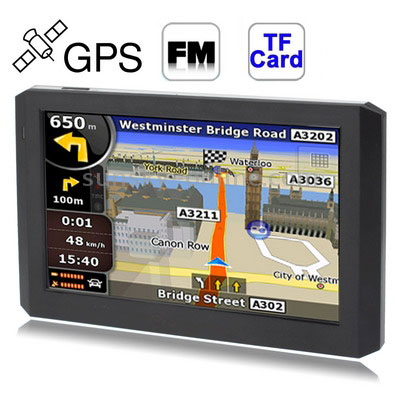 5.0 inch Touch Screen Car GPS Navigation with 4GB Memory and Map - Click Image to Close