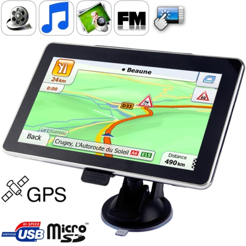 7.0 inch TFT Touch-screen Car GPS Navigator with Free 4GB TF Card 800*400