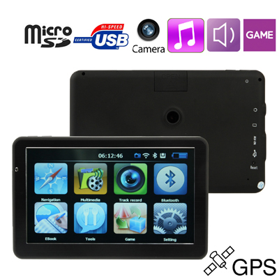 7 inch TFT Touch-screen Car GPS Navigator Free 2GB TF Card and Map Support Bluetooth - Click Image to Close