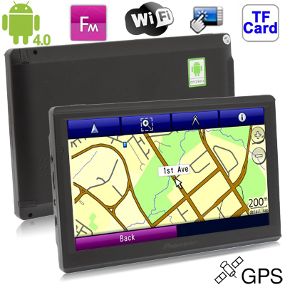 MID 7025 Black 7.0 inch Touch Screen Android 4.0 Version GPS Navigation with 4GB Memory and Map