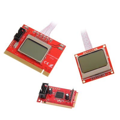 Dual LCD Mini PCI-E PCI LPC Diagnostic Analyzer Post Test Debug Cards for Motherboard