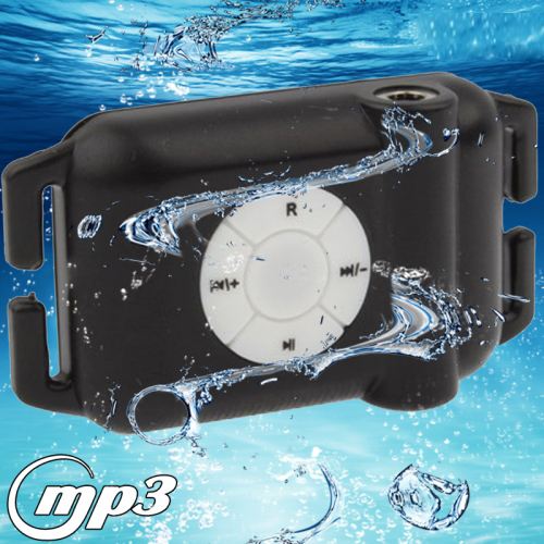 8GB Waterproof Swimmer USB MP3 Player with Earphone and FM Radio Function (FS-3), Black