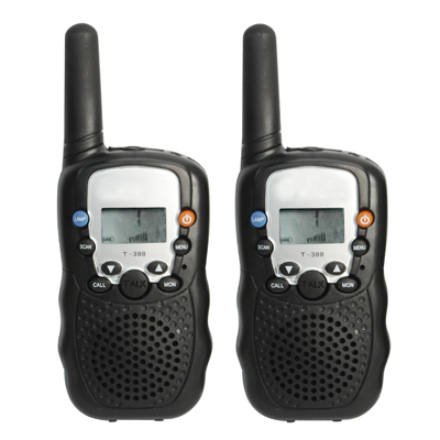 Walkie Talkie, Support 8 channels, Scan Channel and Monitor Function, Frequency range: Frequency range: 446.00625-446.09375MHz (