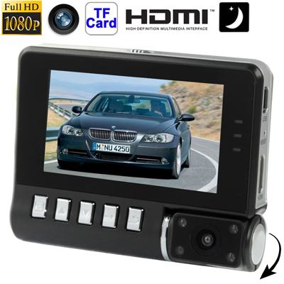 K2W 2.7 inch Full HD 1080P Vehicle DVR / Car Camcorder with Night Vision - Click Image to Close