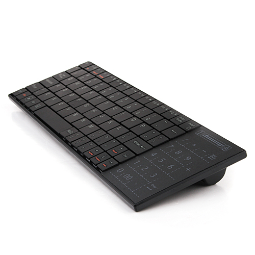 iPazzPort KP-810-25 2.4GHz Mini Wireless Keyboard + Touchpad Black