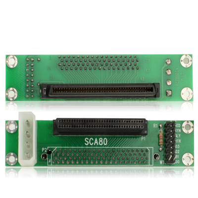 SCA SCSI 80pin to 68pin Adapter - Click Image to Close