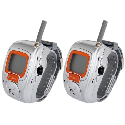 462MHz-467MHz Freetalker Watch Walkie Talkie, Up to 6km of Range, (2pcs in one packaging, the price is for 2pcs), Only US Plug - Click Image to Close